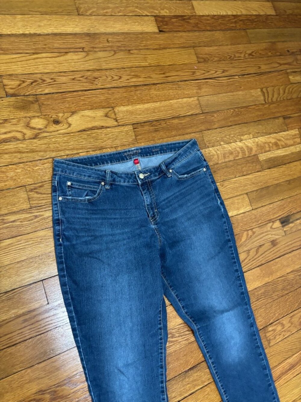 JLO Jennifer Lopez Womens Skinny Jeans Sz 14 Blue Stretch Denim Pants 34x29 - Picture 2 of 6